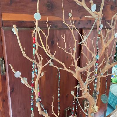 Jewelry Display Tree with Jewelry As Shown