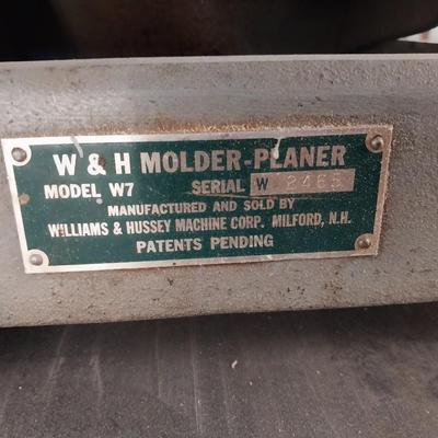 W & H MOLDER PLANER ON A PORTABLE CART