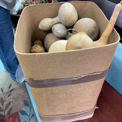Box of Miscellaneous Gourds for Painting