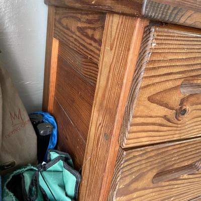 Wood 5 Drawer Dresser