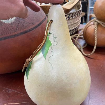 Art Gourd Bird House Signed Rosanna '08