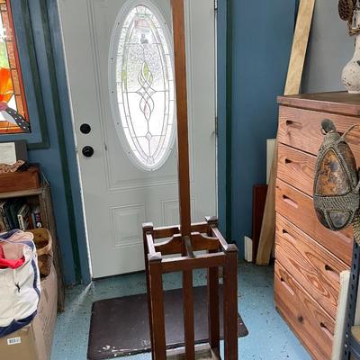 Antique Mission Oak Arts & Crafts Coat and Umbrella Stand