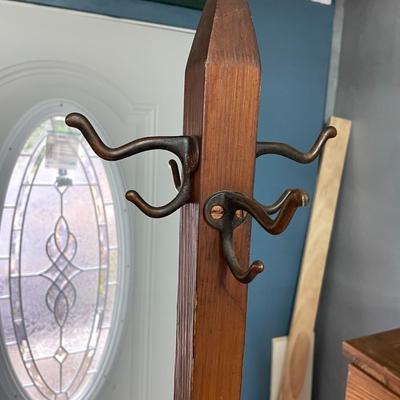Antique Mission Oak Arts & Crafts Coat and Umbrella Stand