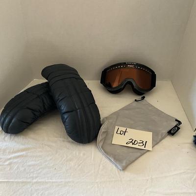 UB2031 Vintage Smith Ski Goggles with Leather Mittens