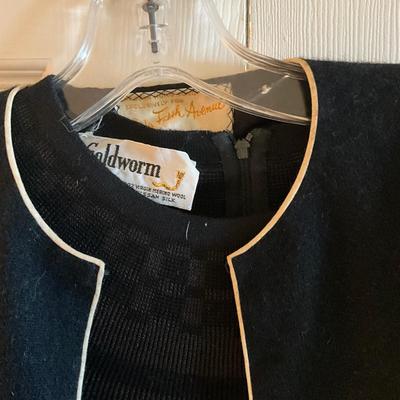 UB2052 Vintage Dresses Gold Worm Knit, Silk Dress, Richard Warren Suit