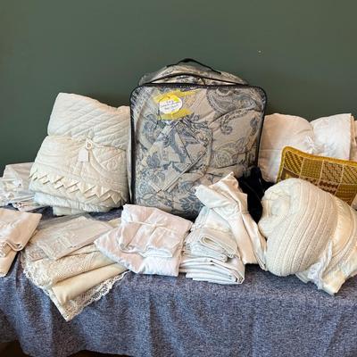 Lot 18: Linens, Clothing & More