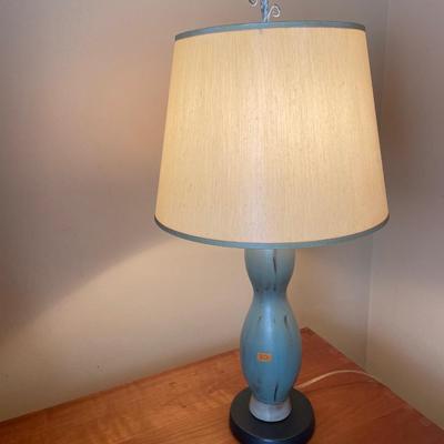 Table Lamp - ALTIMIRA BLUE 32â€ H w/ decorative Finnial