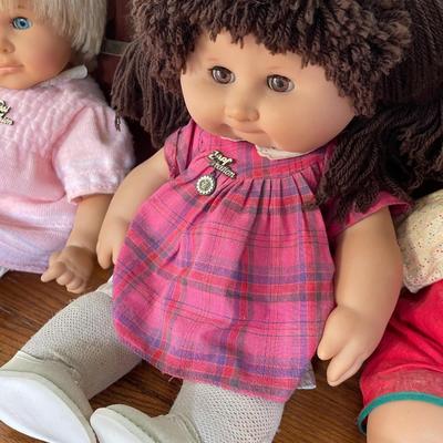 Vintage Zapf Creation Dolls Lot of 3