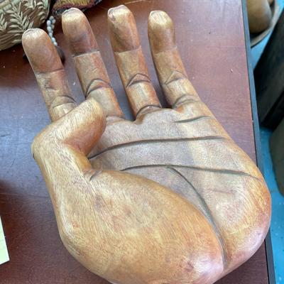 Folk Art Carved Hand