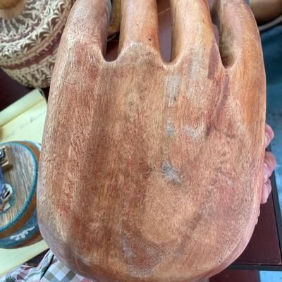 Folk Art Carved Hand