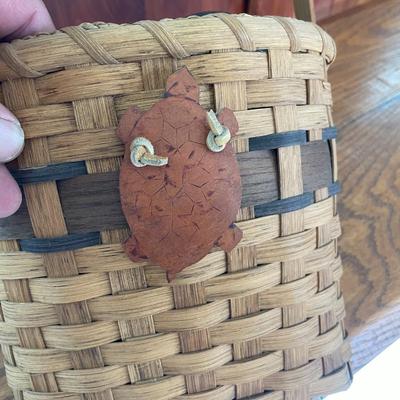 Handmade Basket with Emu Eggs