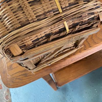 Folk Art Handmade Basket