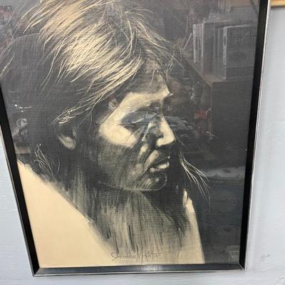 James Mastin Pencil or Charcoal Print
