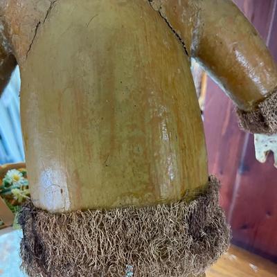 Folk Art Gourd and Loofah Woman
