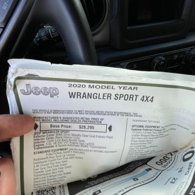 2020 Jeep Wrangler 4x4