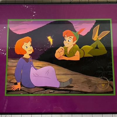 Peter Pan and Wendy EXCLUSIVE Lithograph from the Disney Store 