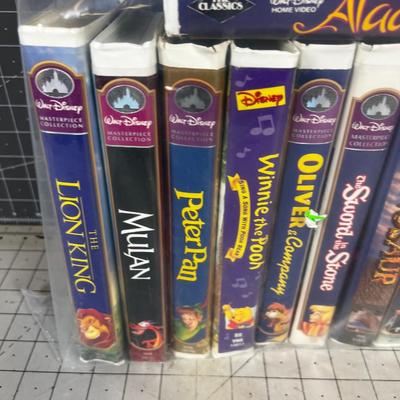 DISNEY VHS Clam Shell COLLECTION (15 ish) 
