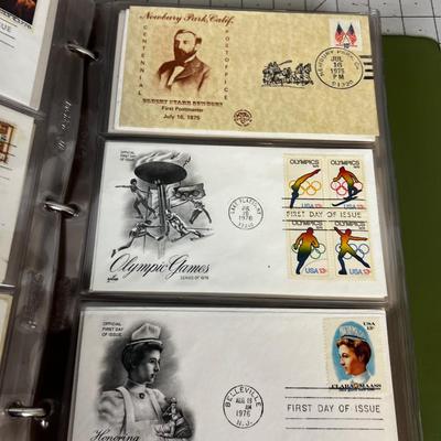 First Day of Issue Stamps - Whole Booklet full Mostly .13 Cent