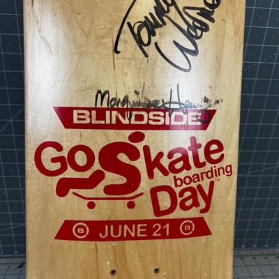 Autographed SKATE Deck by Tommy & Others