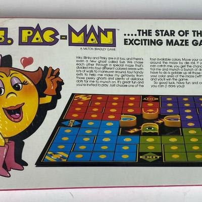 MS PAC MAN BOARD GAME MILTON BRADLEY 1982