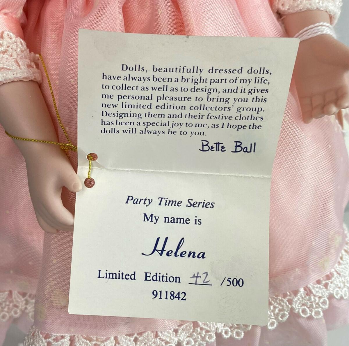 Betty jane carter dolls designed by bette best sale ball
