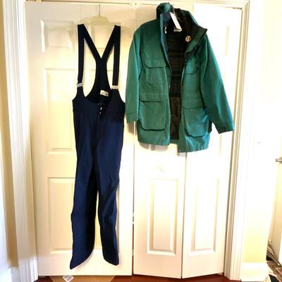 UB2064 Mens Woolrich Coat with Obermeyer Ski Snow Bibs