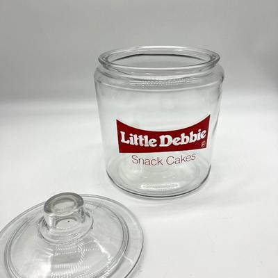 Vintage  Glass Little Debbie Snack Cakes Jar