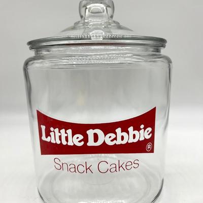 Vintage  Glass Little Debbie Snack Cakes Jar