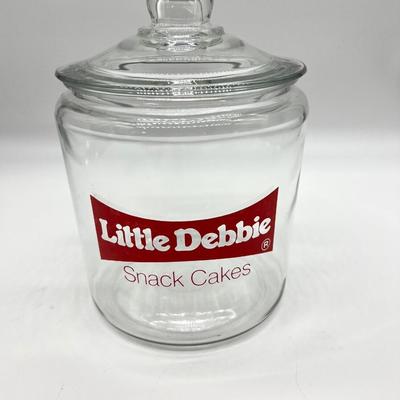 Vintage  Glass Little Debbie Snack Cakes Jar