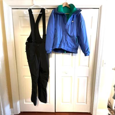UB2073 Men's Woolrich Down Reversible Jacket with Marker Bib Ski Pants