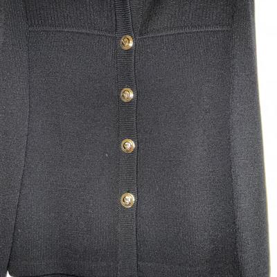 UB2076 Two Piece ST. JOHN Basics Black Skirt Suit