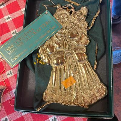 Virginia Metal Crafters - metal Santa plaque