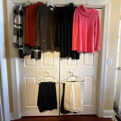 UB2105 Large Lot of Women's  TALBOTS Sweaters, Pants and Knit Jackets