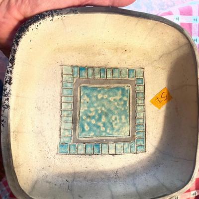 Tile Art Pottery Bowl