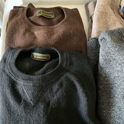 UB2123 Lot of Mens Large Pullover Wool Sweaters, Pendleton, Peru, Jos. Banks, Brooks Brothers