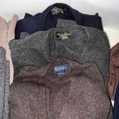 UB2123 Lot of Mens Large Pullover Wool Sweaters, Pendleton, Peru, Jos. Banks, Brooks Brothers