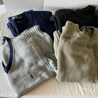 UB2124 Lot of Ralph Lauren Polo Mens Pullover Sweaters and Vests