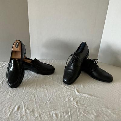 UB2125 Like New Mens COLE HAAN, BOSTONIAN Black Dress Shoes Size 8.5 Med