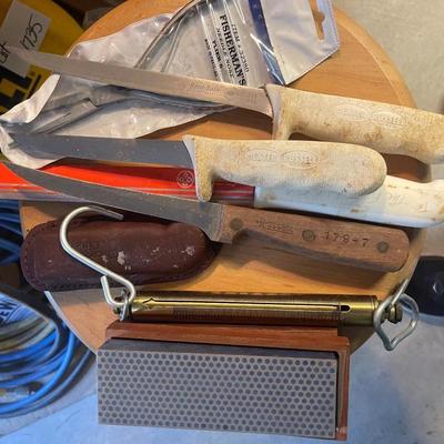 S2081 Fish Fillet Knives & Sharpening Stone