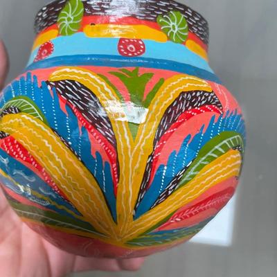 COLORFUL ZIMBABWE VASE - signed