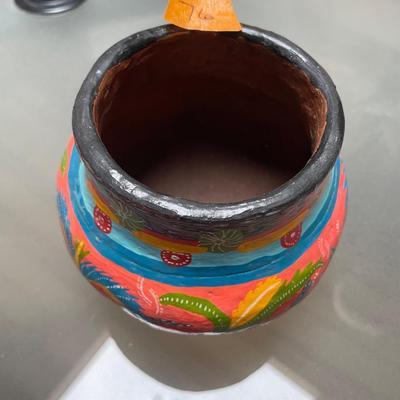 COLORFUL ZIMBABWE VASE - signed