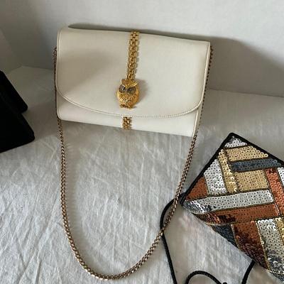 UB2132 Lot of Ladies Vintage Evening Bags with Rosenfeld Owl Decor