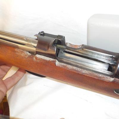 Refurbished Yugoslavian M8 Mauser 8 mm rifle. $300 to $700.