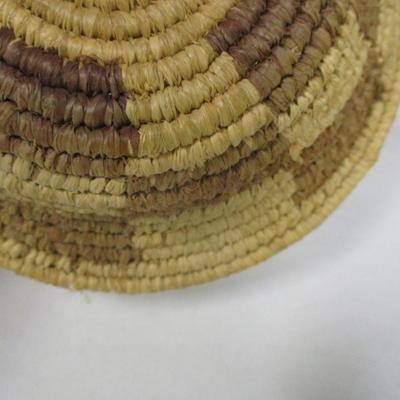 Set of Three Hand Woven Baskets includes a Papago Basket and Cherokee Honeysuckle Basket