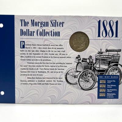 1881 Morgan Silver Dollar Coin
