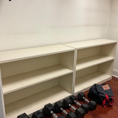 FC2152 Set of Two White Painted Bookshelves