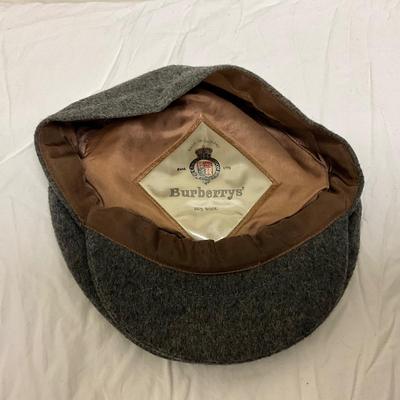 FC2154 Men's Vintage Gray BURBERRY Cap Made In England