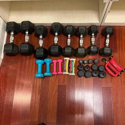 FC2156 Set of Mens and Women's Weights