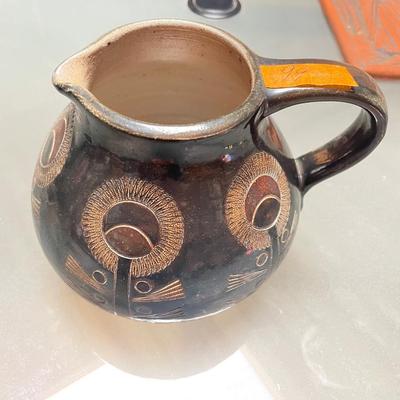 Sunflower Designs Pottery Pitcher marked â€œ892Câ€