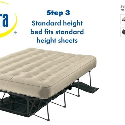 MB2199 Serta EZ Air Mattress with Never Flat Pump Tan, Queen